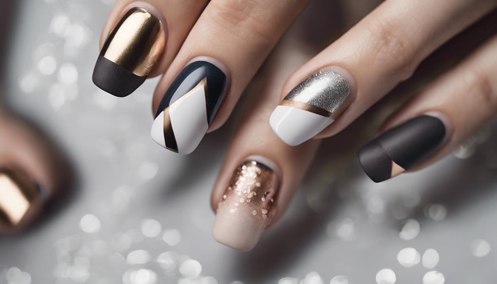 chic and artistic nail design