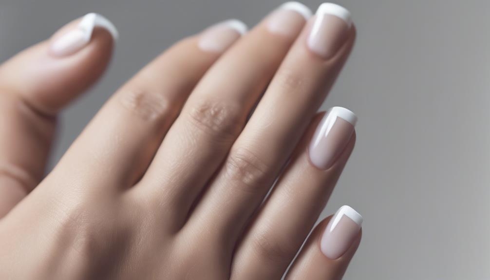 clean elegant french nails