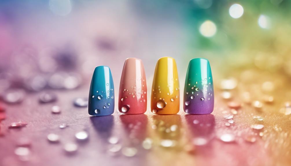 colorful creative nail design