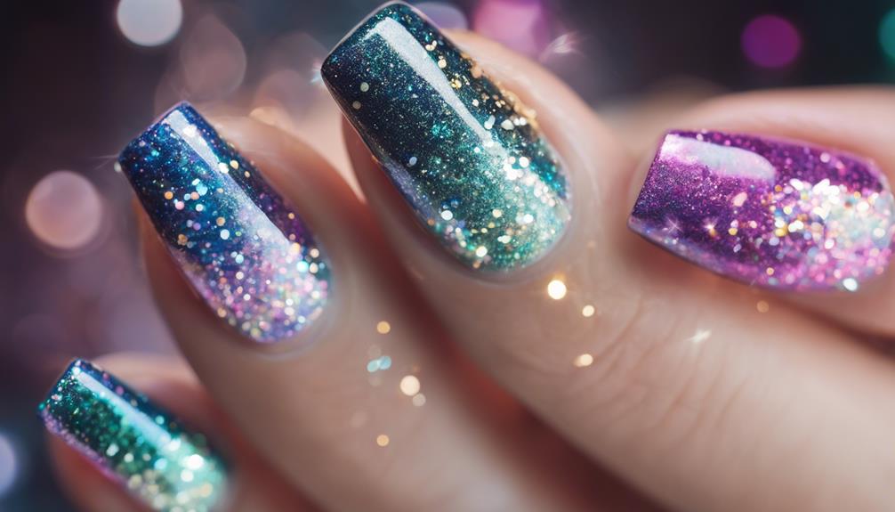 crafting with glitter tips