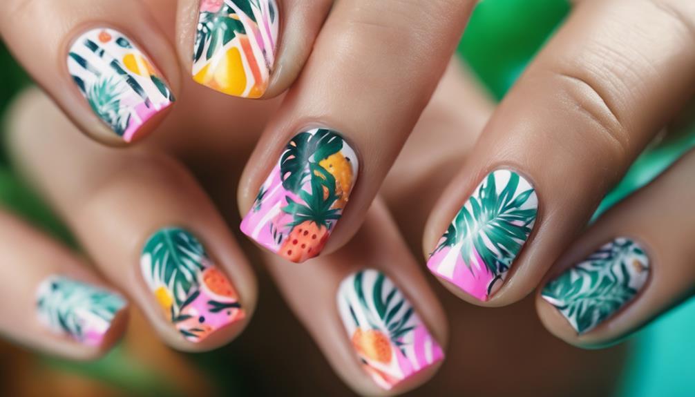 creative and colorful nails