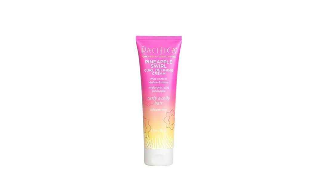curl enhancing cream with pineapple