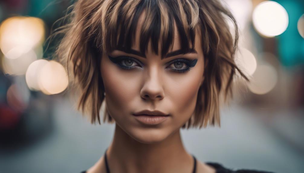 edgy makeup and hairstyle