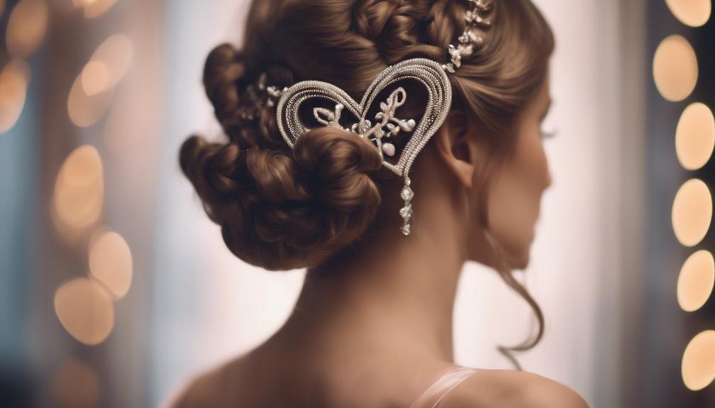 elegant heart shaped hairdos showcase
