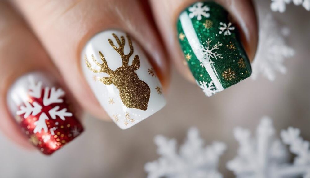 festive holiday nail art