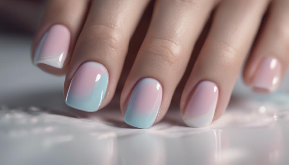 floating french manicure trend