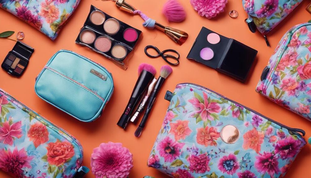 floral themed beauty accessories set