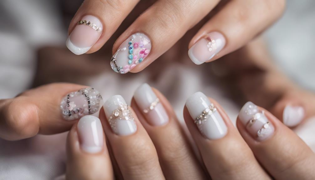 french manicure artistic designs