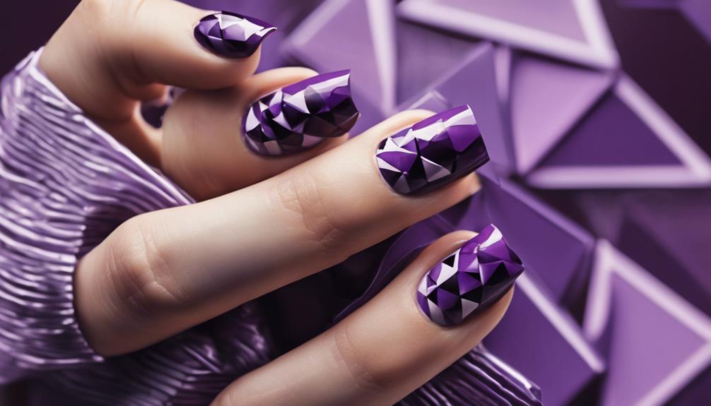geometric purple background design