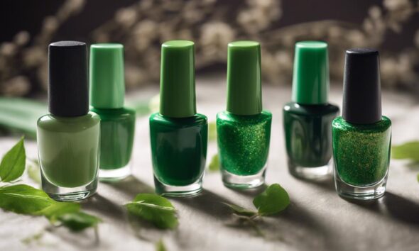 green nail trends described