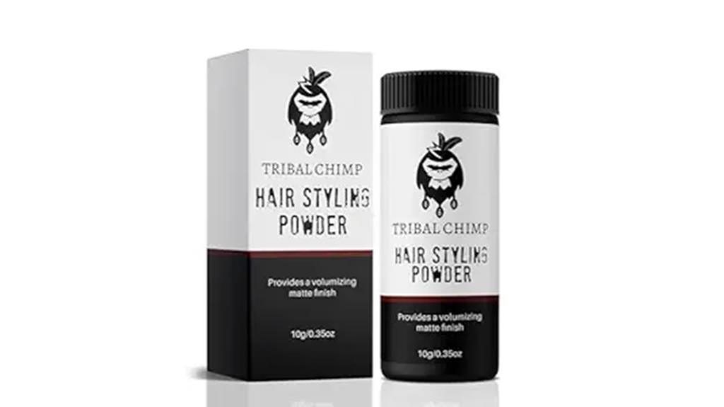 hair styling powder details