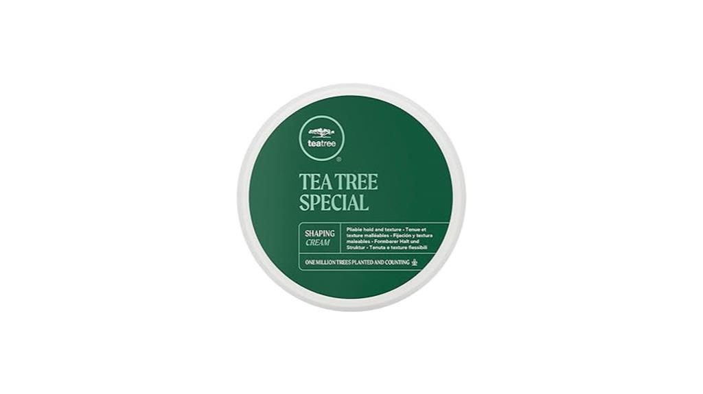 hair styling with tea tree oil