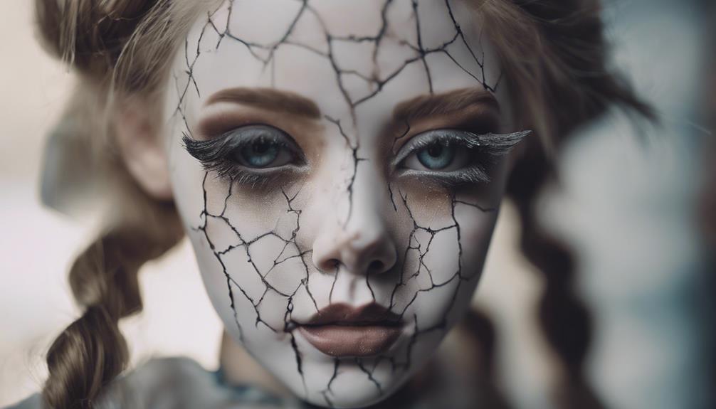 halloween doll makeup tutorial