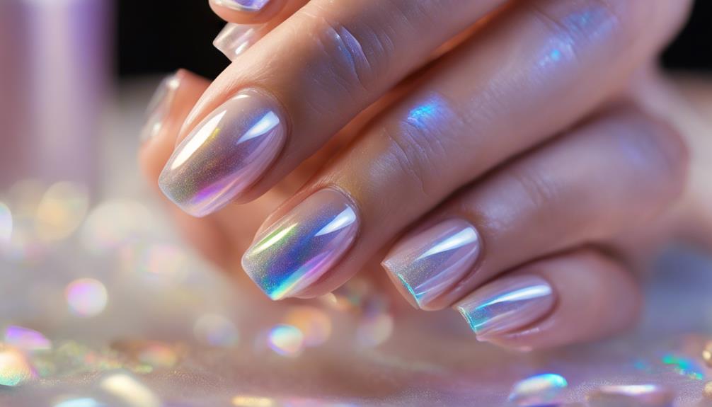 holographic nail art trend