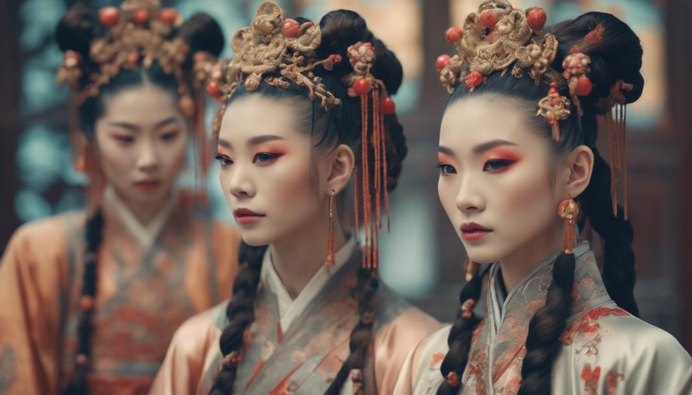 intricate hairstyles of tang