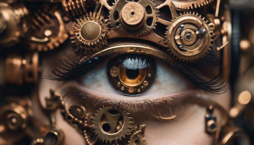 inventive steampunk makeup styles