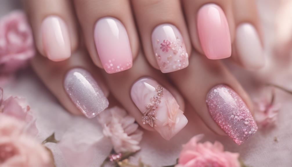nail designs in pink