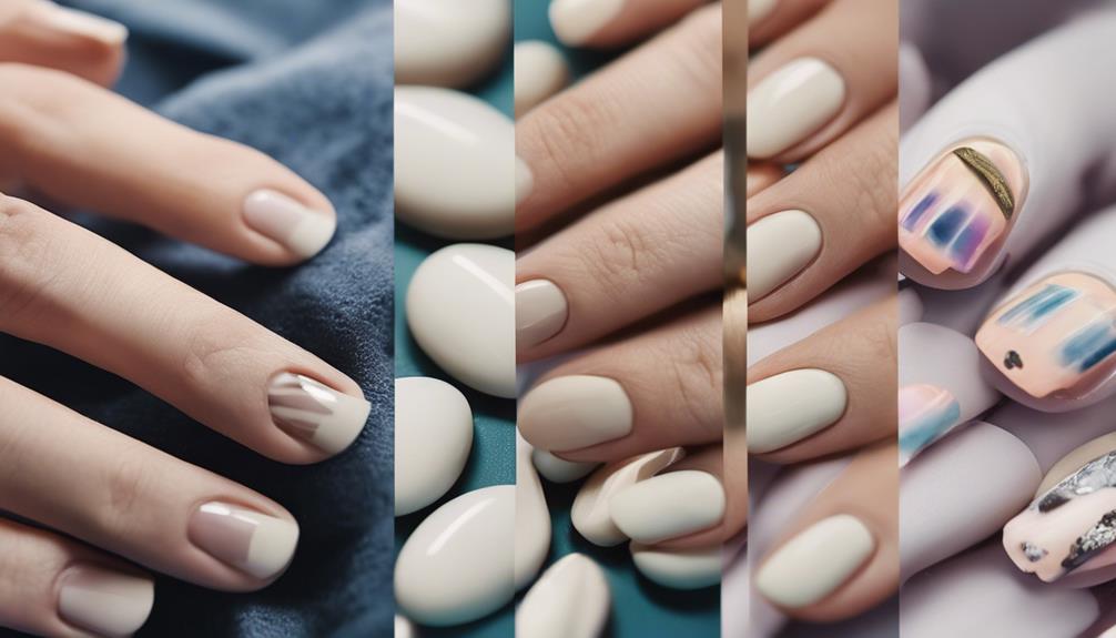 sharp curved manicured nails