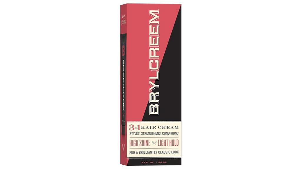 shiny hair with brylcreem