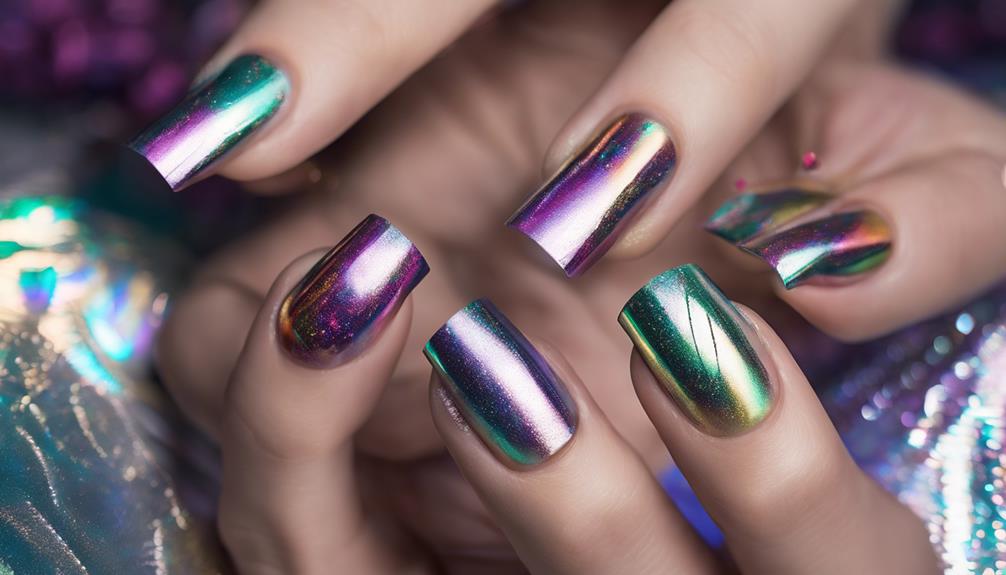 shiny nail polish trend