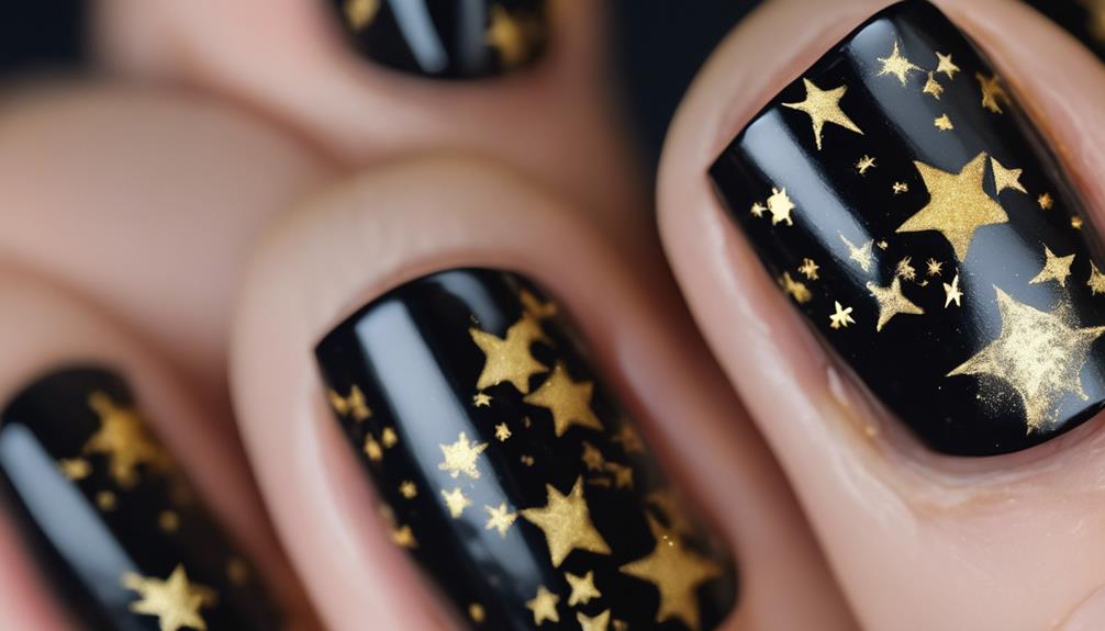 starry night nail art