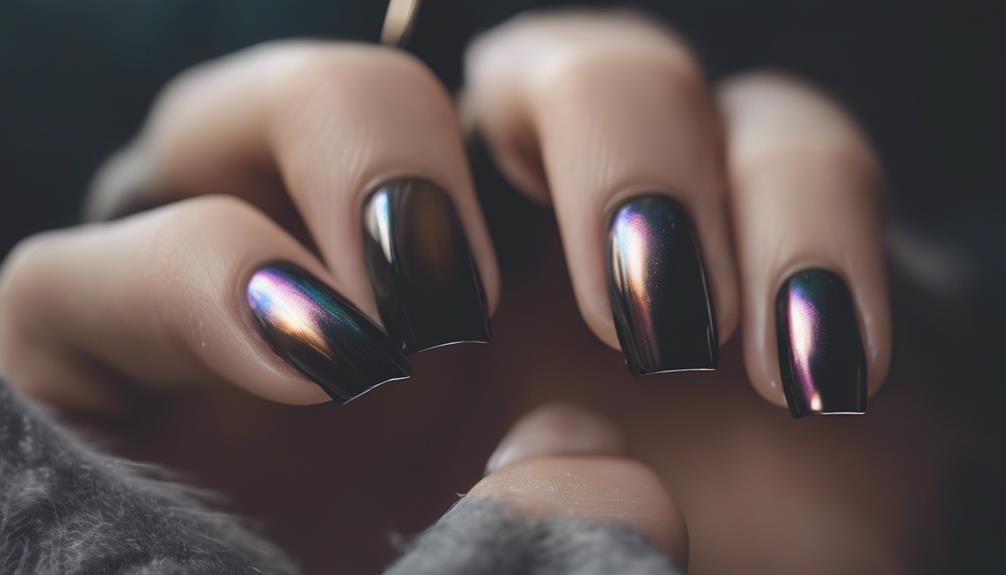 stunning cat eye nail art