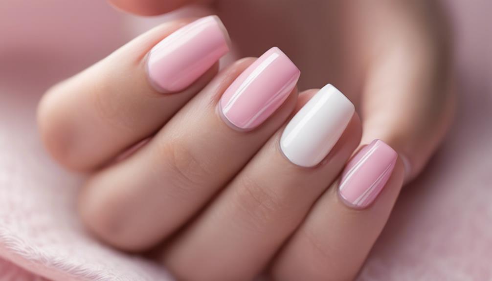 stylish pink nail design