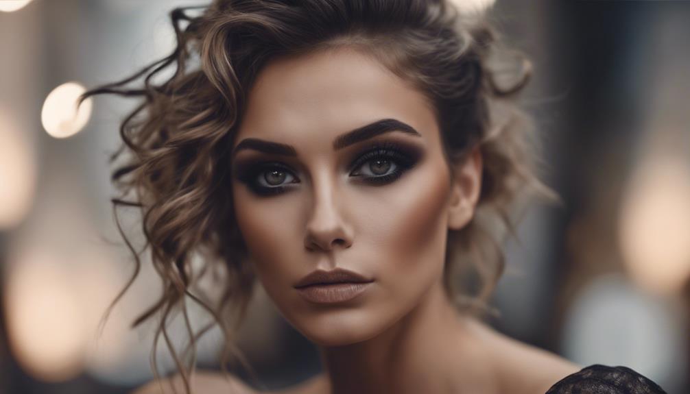 sultry makeup and hairstyle