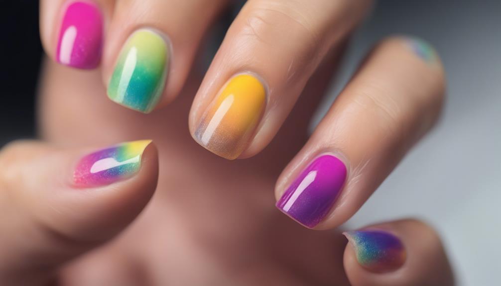vibrant nails gradient colors