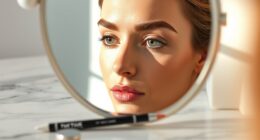 Augenbrauen-Symmetrie zu Hause