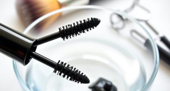 Schnell klebrige Mascara beheben