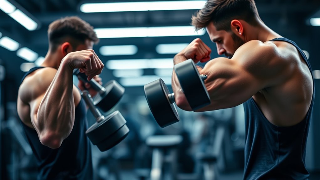 Verriegelungsrichtung Muskelaktivierung