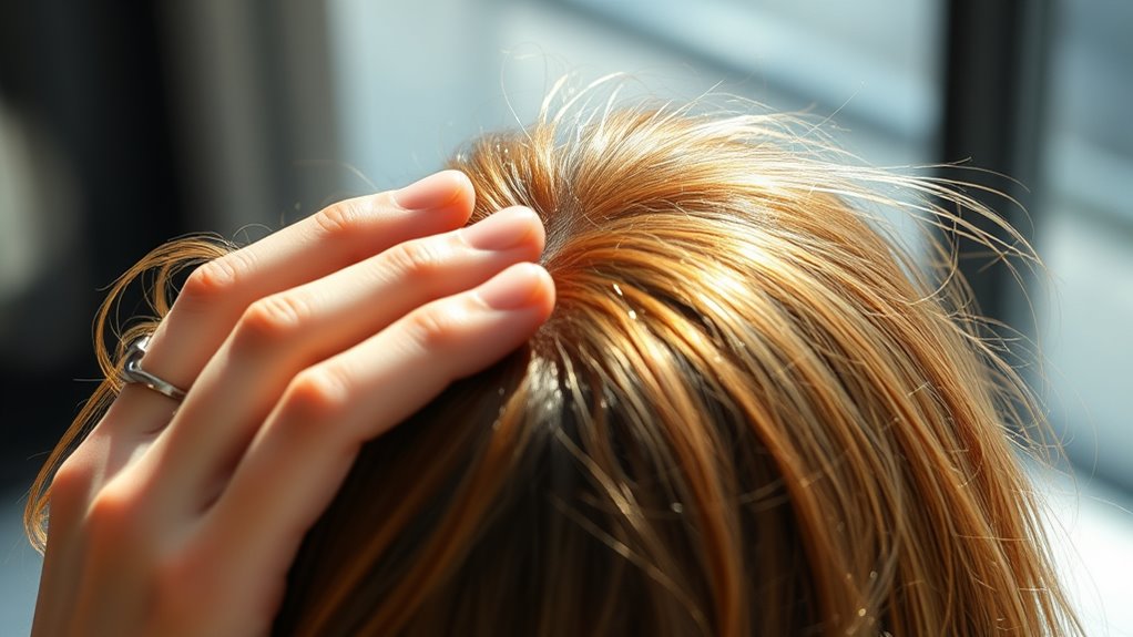 Einh-Minuten-Haaröl-Routine