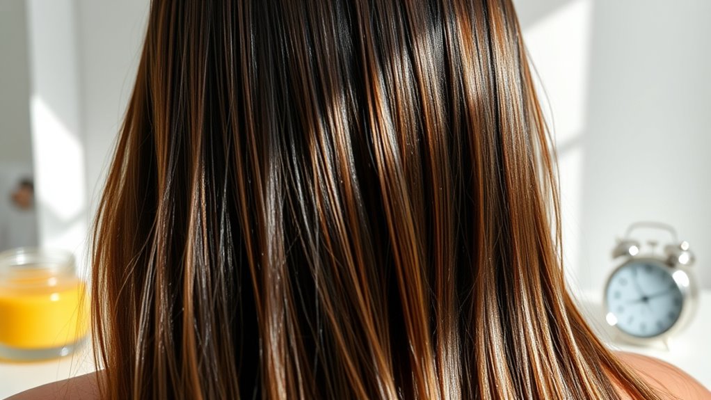 optimale Haarmaske-Zeit