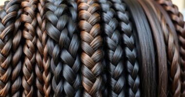 Schützende geflochtene Frisuren