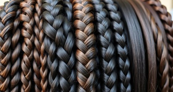 Schützende geflochtene Frisuren