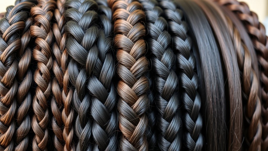 Schützende geflochtene Frisuren