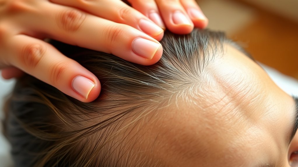 Kopfhautmassage fördert gesundes Haar