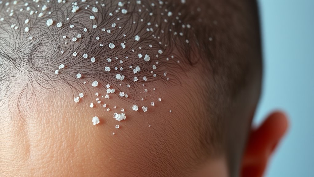 Hautschälung der Kopfhaut für das Haarwachstum