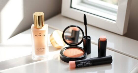 einfache Morgen-Make-up-Routine