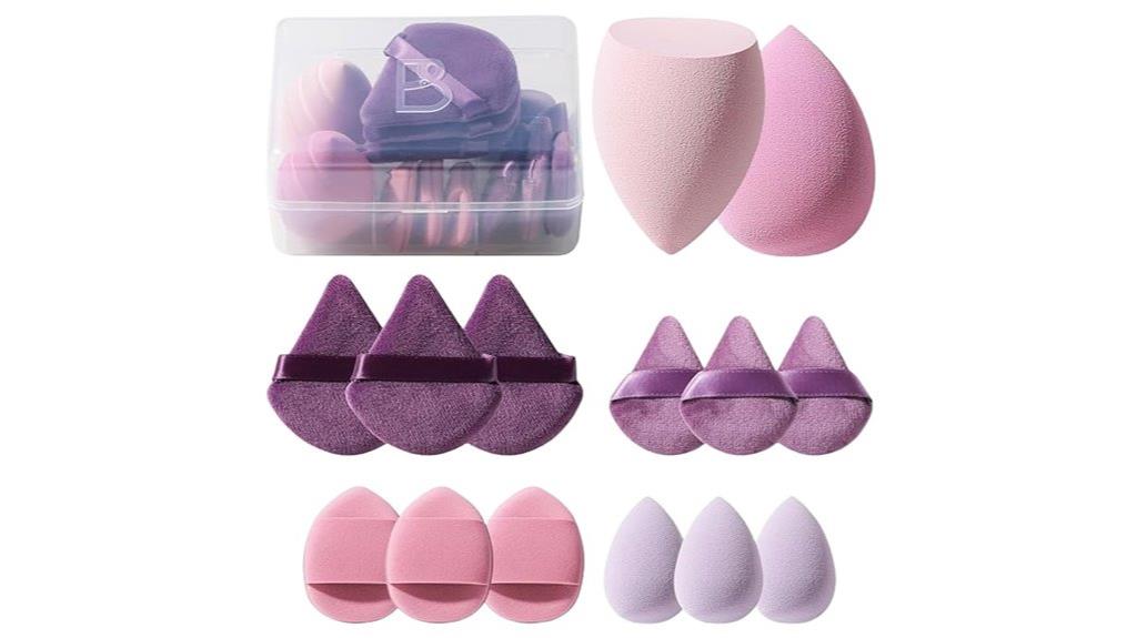 14 piece triangle makeup sponges