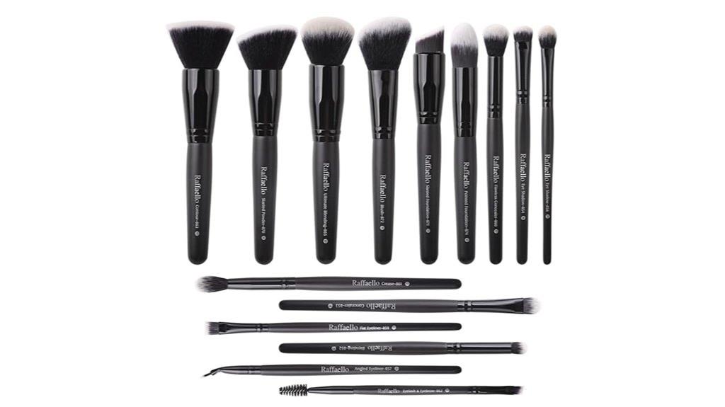 15 piece synthetic brush set