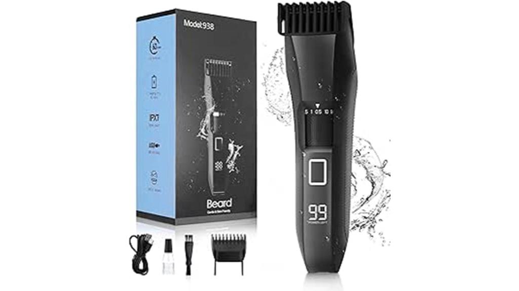 adjustable led beard trimmer