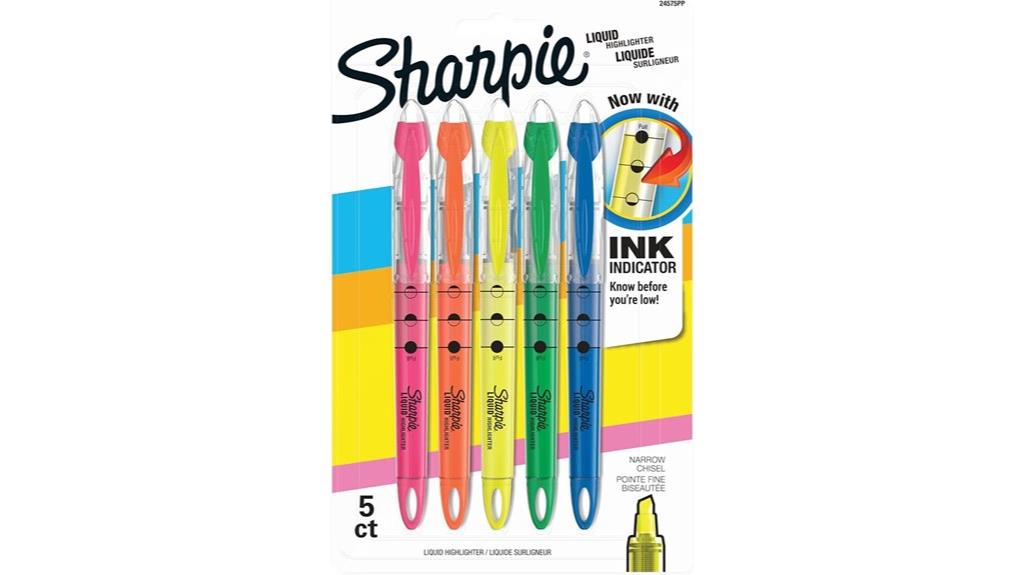 assorted chisel tip highlighters