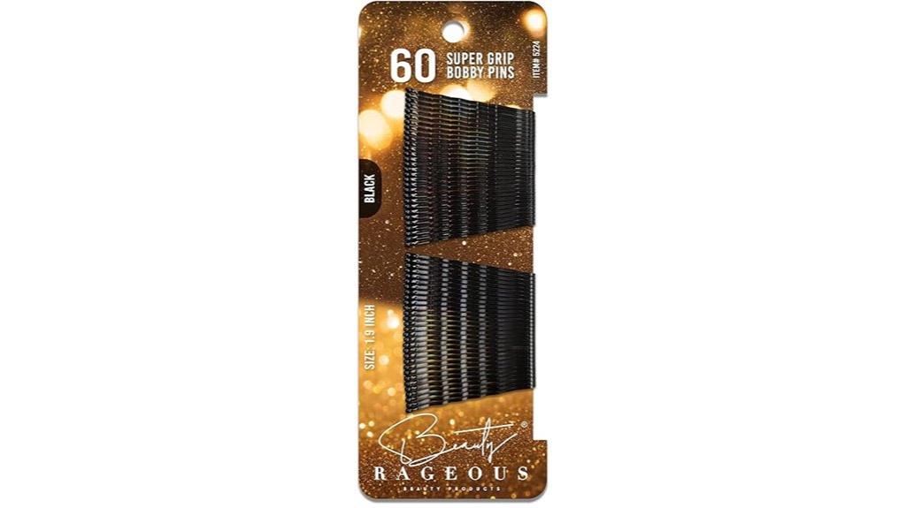 black 60 pack bobby pins