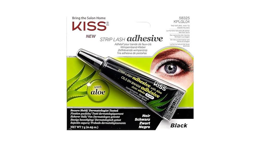 black lash adhesive with aloe