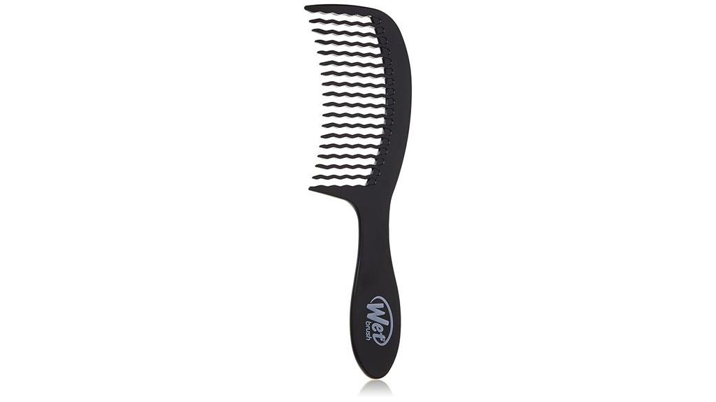 black wet hair comb