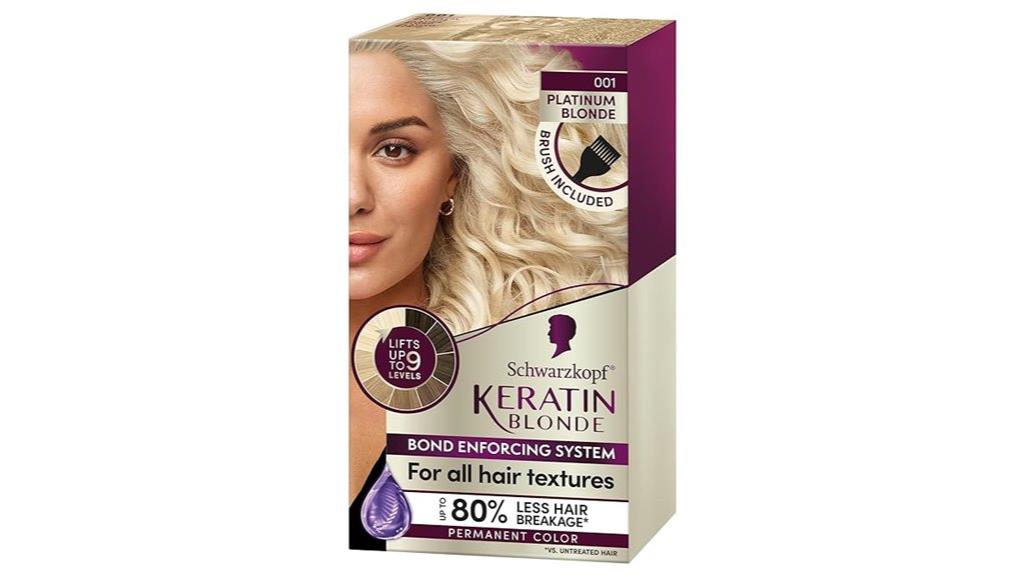 blonde keratin hair dye