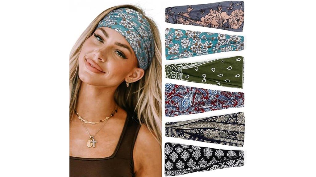 boho hairbands six pack