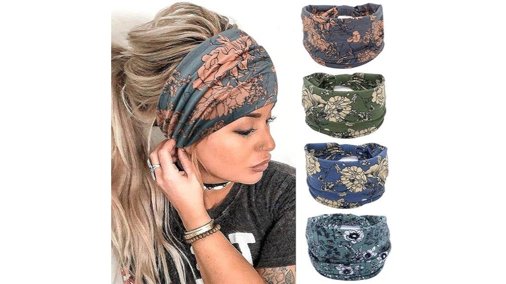 boho wide headbands pack